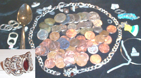 Silver Ring and Necklace